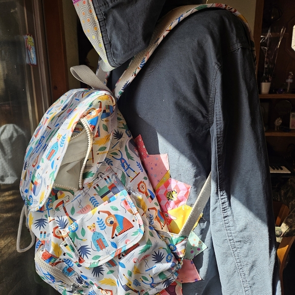 Kipling Diaper Bag Backpack with monkeys, jungle theme Bundle of Love rare - Picture 5 of 16